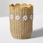 Daisy Rattan Lidded Hamper