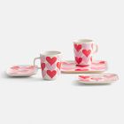 Marimekko Oiva Sydämet Mug &amp; Plate Set