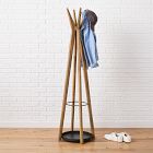 Anton Solid Wood Coat Rack - Burnt Wax