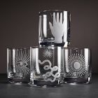 Curiosity Halloween Double Old Fashioned Glass Sets