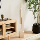 Geometric Wood Floor Sculptures