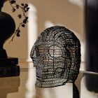 Iron Mesh Skull Sculpture