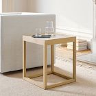 Lucetta Natural Stone Side Table (17&quot;)