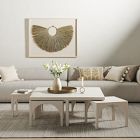 Lucille Coffee Table &amp; Nesting Arch Stools (47")