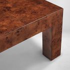 Parsons Burl Coffee Table (44")