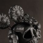 Terracotta Flower Skeleton Object