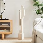 Geometric Wood Floor Sculptures