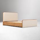 Miles Wood &amp; Upholstered Side Storage Bed