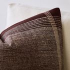 Framed Plaid Pillow Cover