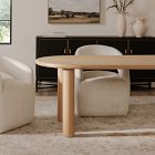 Kosciusko Oak Oval Dining Table (78"&ndash;96")