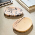 Asymmetrical Marble Trays