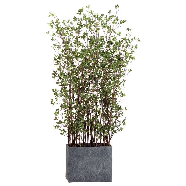 Faux Potted Mini Leaf Plant w/ Planter | West Elm
