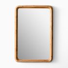 Geo Burled Wood Wall Mirror - Rectangle