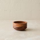 Groove Wood Dip Bowl