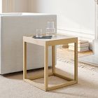 Lucetta Natural Stone Side Table (17")