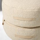 Modern Round Stacked Pouf