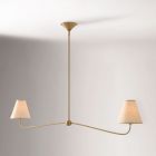 Simone Linear 2-Light Chandelier (48")