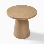 Textured Concrete Outdoor Pedestal Bistro Table (32")