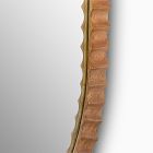 Frida Fluted Wood Wall Mirror