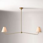 Simone Linear 2-Light Chandelier (48")