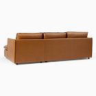Whitman Leather 2-Piece Chaise Sectional (96")