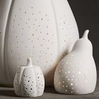 Pierced Porcelain Pumpkins &amp; Gourds