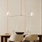 Simone Linear 2-Light Chandelier (48")