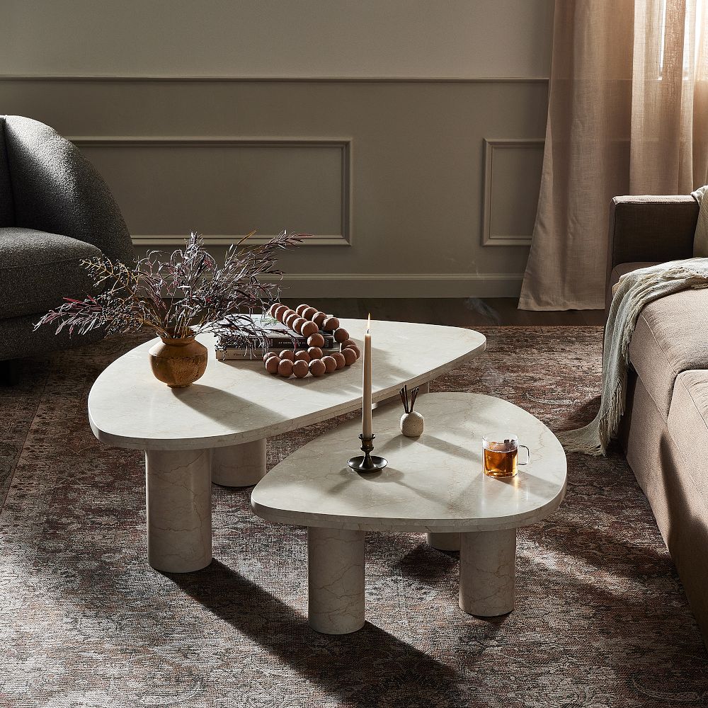 Zaccai Marble Nesting Coffee Tables (36