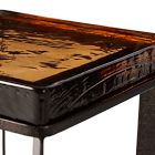 Zelaina Cast Glass Side Table (12.5")