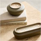 Charlie Ceramic Filled Candles - Smoked Woods