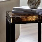 Zelaina Cast Glass Side Table (12.5")