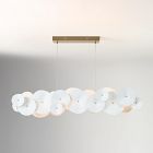 Amara Ceramic Linear Chandelier (50")