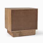 Carved Pattern Solid Wood Nightstand (26")