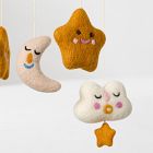 Felt Stars &amp; Moon Mobile