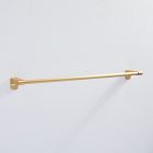 Mid-Century Contour Bathroom Hardware - Antique Brass