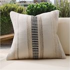 Outdoor Natural Split Stripe Pillow
