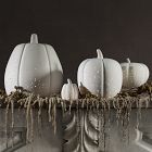 Pierced Porcelain Pumpkins &amp; Gourds