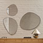 Fenny Antiqued Frameless Tear Drop Wall Mirrors