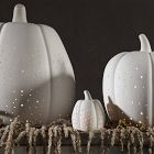 Pierced Porcelain Pumpkins &amp; Gourds