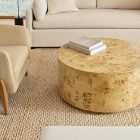 Volume Round Drum Coffee Table (36&quot;) - Burl