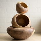 Carved Wood Centerpiece Bowls