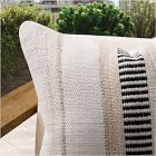 Outdoor Natural Split Stripe Pillow
