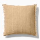 Textured Fringe Pillow Cover