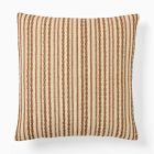 Embroidered Stripe Pillow Cover