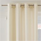 European Flax Linen Light-Filtering Grommet Curtain