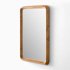 Geo Burled Wood Wall Mirror - Rectangle