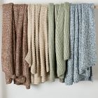Marled Rib Knit Throw