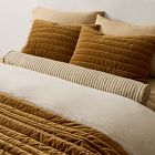 Modern Silk Stripe Bolster Pillow