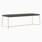 Slope Vegan Leather Dining Bench (52")