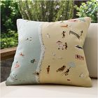Outdoor Beach Scene Pillow